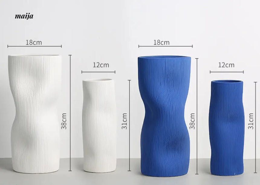 Klein Textured Ceramic Vase from maija