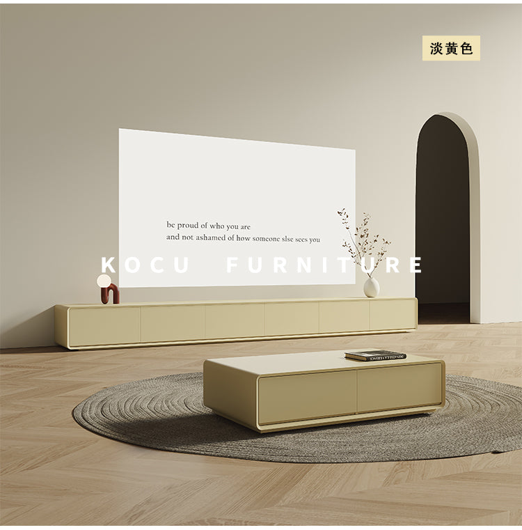 KOCU HOME Isolde Minimalist Customizable TV Cabinet Coffee Table Combination from KOCU HOME
