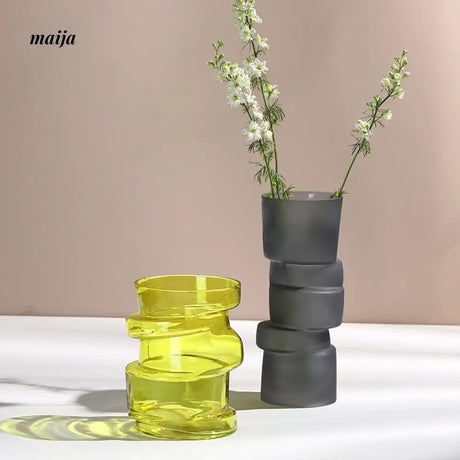 Stacked Glass Tinted Vase from maija