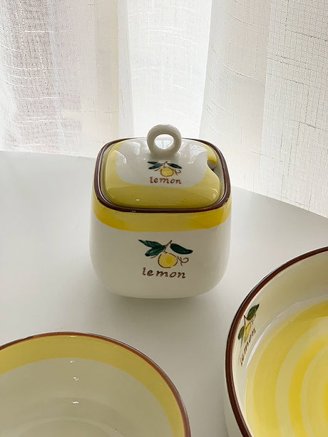 YASUKI Emilia Pastoral Fruit Glaze Ceramic Rice Bowl from YASUKI