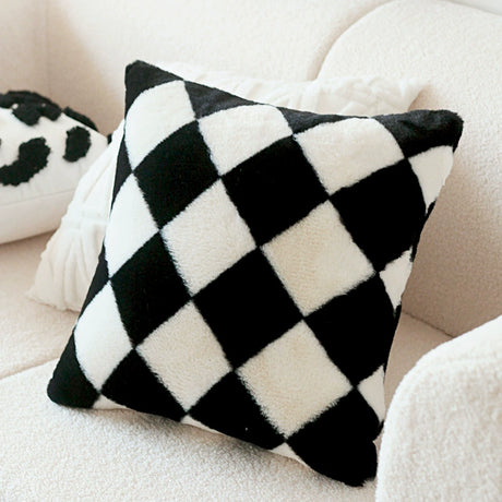 YOULI Alexia Chic White Woven Sofa Pillow from YOULI