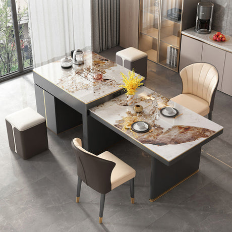 QUANMU Santiago Modern Lightweight Luxury Dining Table from QUANMU
