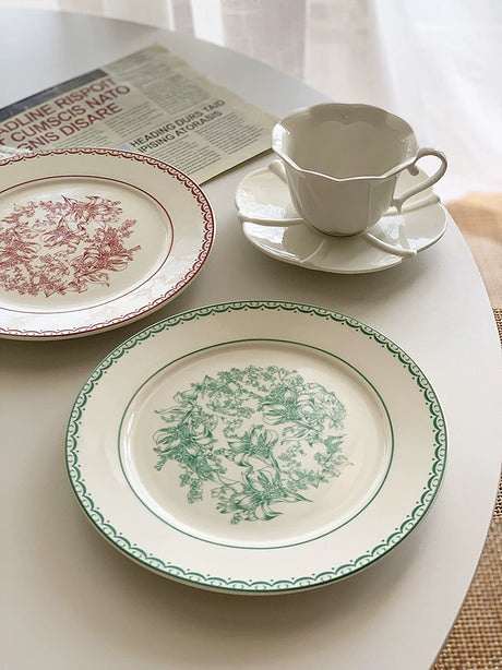 YASUKI Jacques Elegant Bling Ceramic Dining Plate from YASUKI