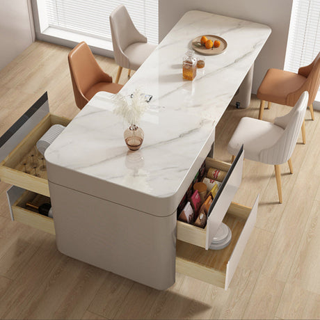 QUANMU Santiago Expandable Luxe Dining Table Set from QUANMU