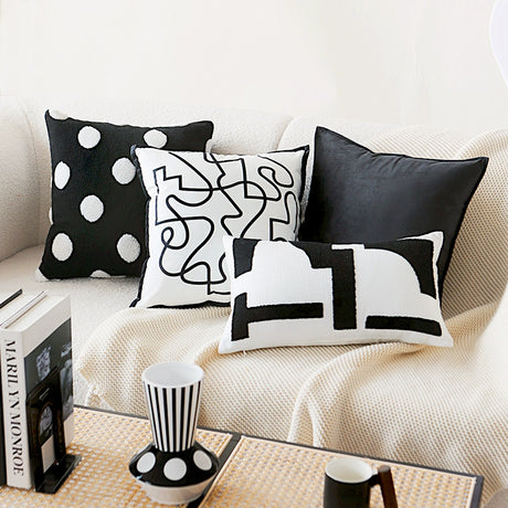 YOULI Jasper Luxe White Line Pillow Set from YOULI