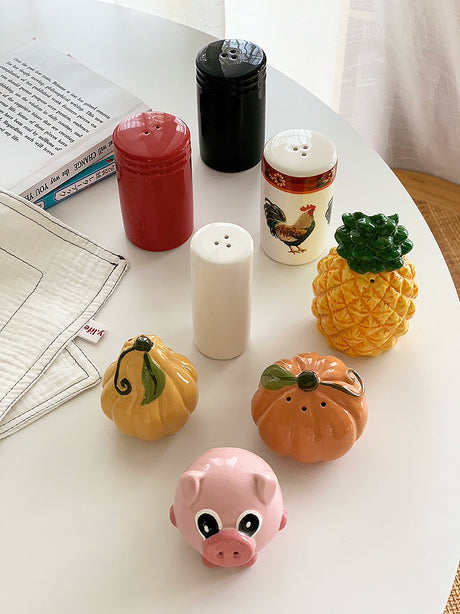 YASUKI Elowen Charming Hand-Painted Ceramic Seasoning Bottle from YASUKI
