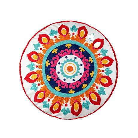 YOULI Amara Handmade Ethnic Round Pillow from YOULI