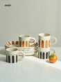 Hand Painted Striped Mug Set from momo's talk