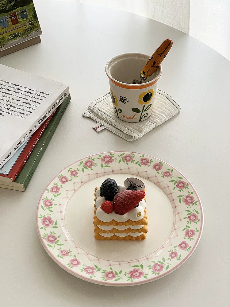 YASUKI Amelie Charming Floral Ceramic Water Cup from YASUKI