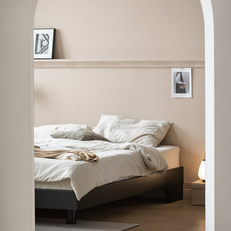 HANKE Iztacalco Solid Wood Minimalist Double Bed from HANKE