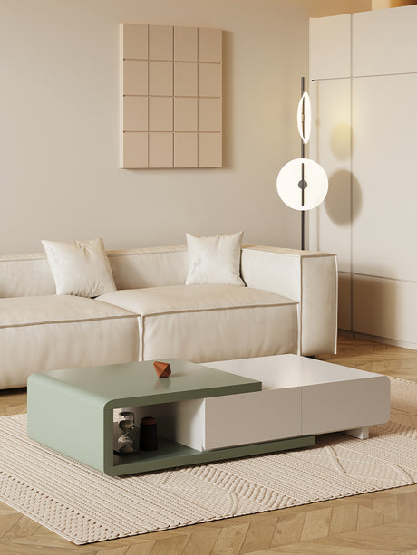 KOCU HOME Catania Rustic Retractable Solid Wood Table from KOCU HOME
