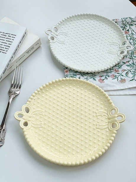 YASUKI Felix Organic Ceramic Beaded Plate from YASUKI