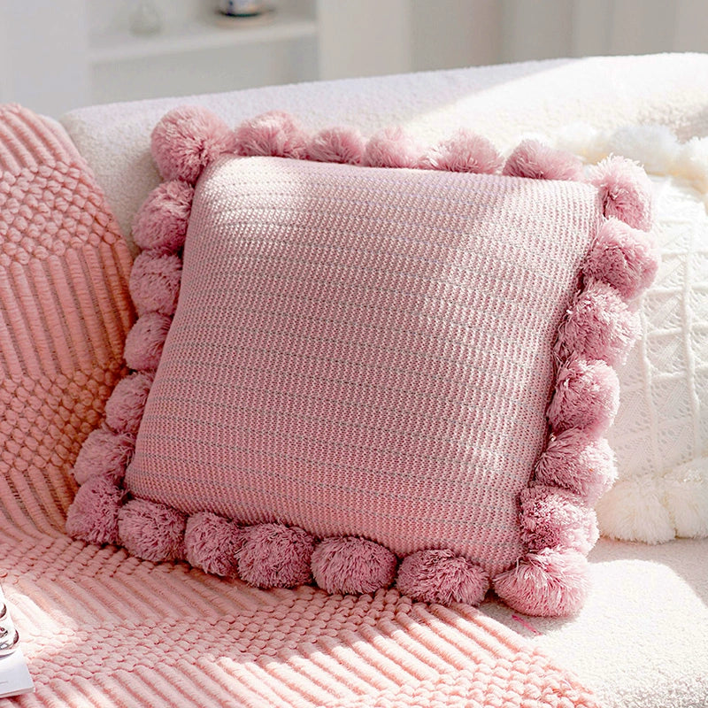 YOULI Santiago Mint Knitted Cozy Pillowcase from YOULI
