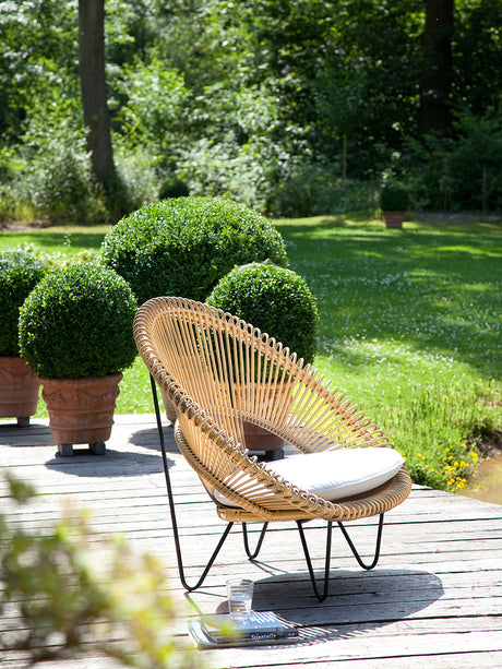 RATTAN SPACE Thibault Cozy Three-Piece Vine Chair Set from RATTAN SPACE