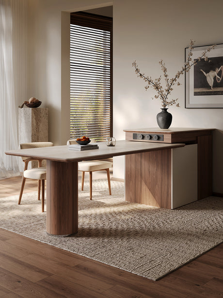 QUANMU Lorenzo Luxury Integrated Dining Table from QUANMU