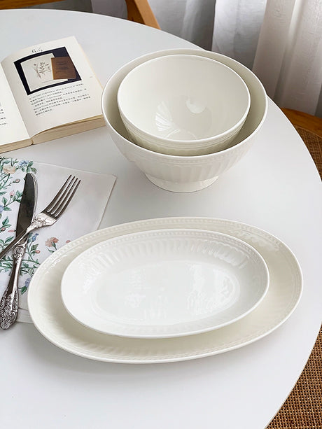 YASUKI Alaric Exquisite Beads Ceramic Soup Bowl from YASUKI