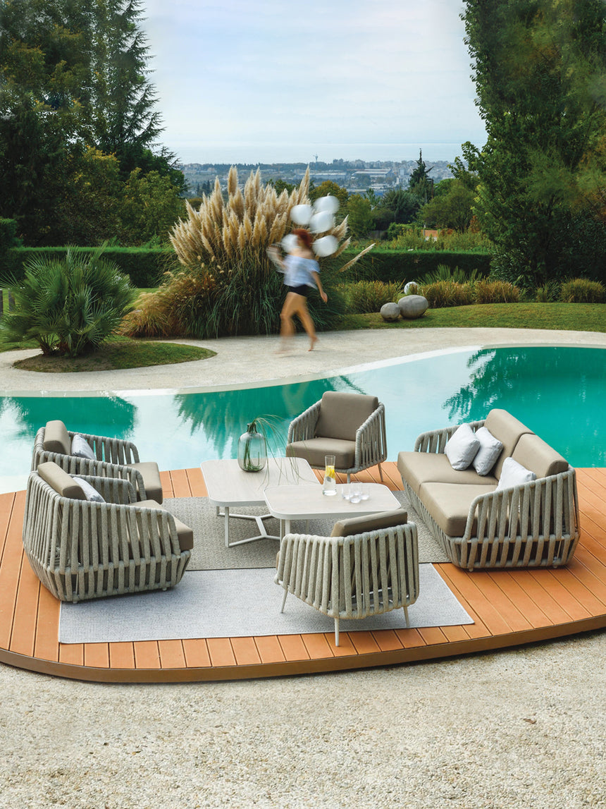 DIME GARDEN Isadora Elegant Rattan Chair & Coffee Table Set from DIME GARDEN