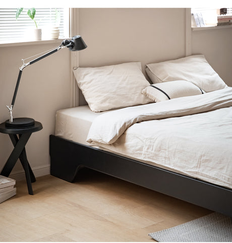 HANKE Iztacalco Solid Wood Minimalist Double Bed from HANKE