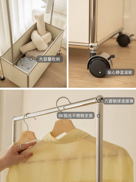 LAIMO Felicity Sleek Stainless Steel Storage Hanger from LAIMO