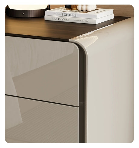 APARTMENT NO.7 Thaddeus Sleek Minimalist Three-Drawer Bedside Table from APARTMENT NO.7
