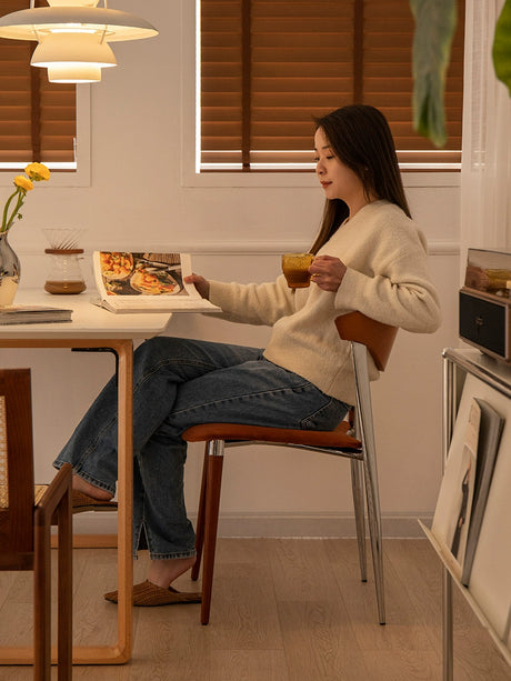 LAIMO Penelope Vintage Wooden Dining Chair from LAIMO