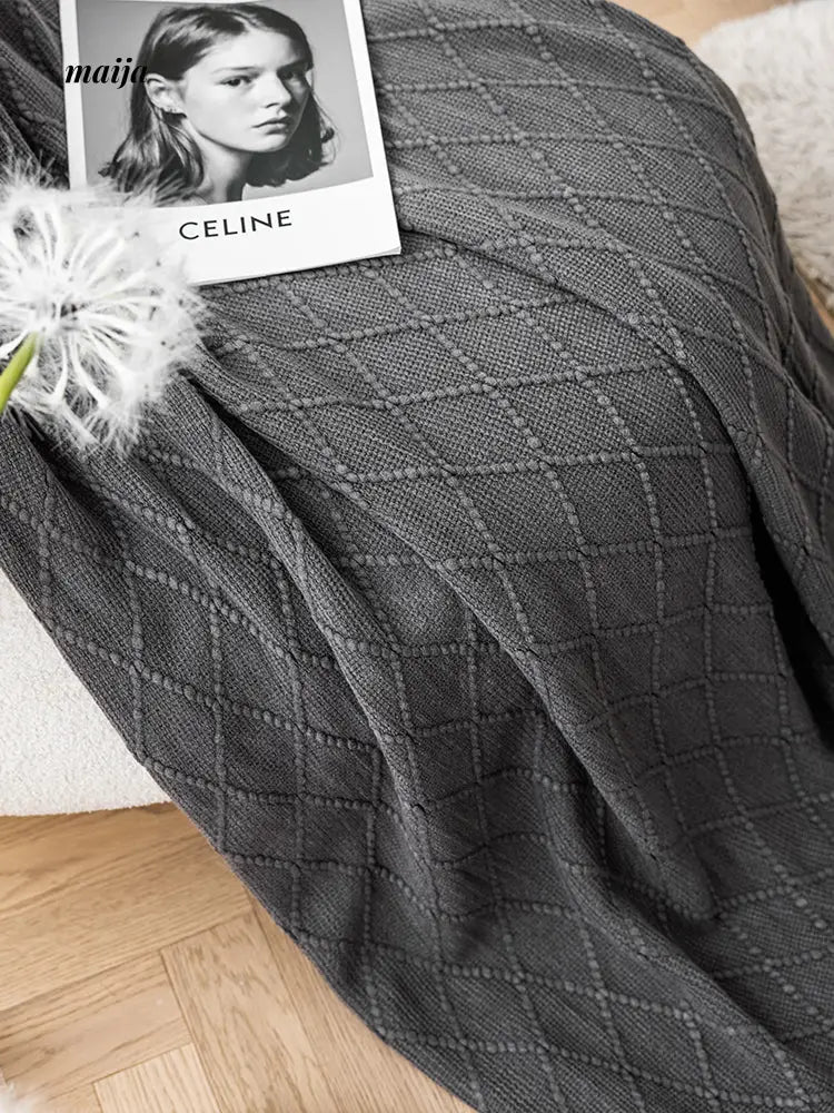 Rhombus Tassel Throws from hellolife