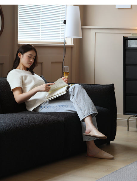 HANKE Elowen Stylish Minimalist Black Sofa from HANKE