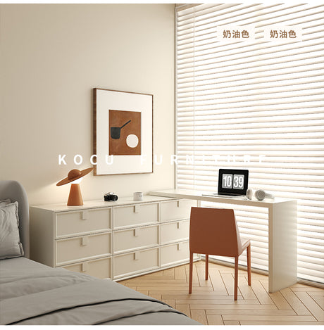 KOCU HOME Alaric Elegant Retractable Study Desk from KOCU HOME