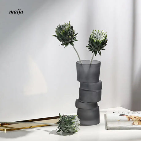 Stacked Glass Tinted Vase from maija