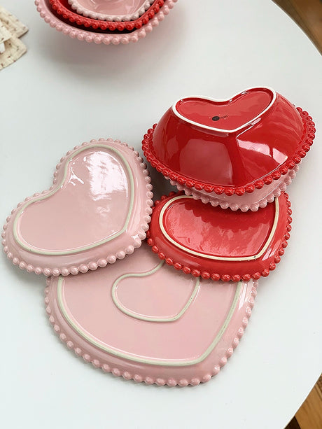 YASUKI Amara Elegant Pink Ceramic Dessert Bowl from YASUKI