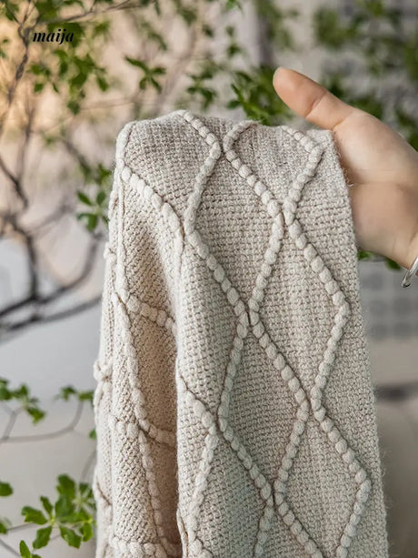 Rhombus Tassel Throws from hellolife