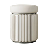 APARTMENT NO.7 Evelyn Chic Leather Round Stool from APARTMENT NO.7
