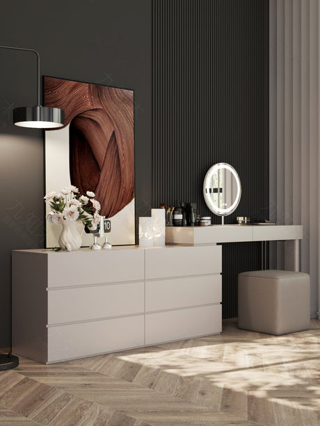 FANGYUAN Isamu Elegant Modern Drawer Dressing Table from FANGYUAN