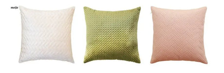 Quilted Pastel Cushions from MUYE