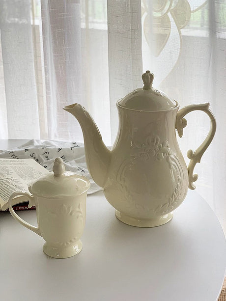 YASUKI Jasper Elegant Relief Design Teapot from YASUKI