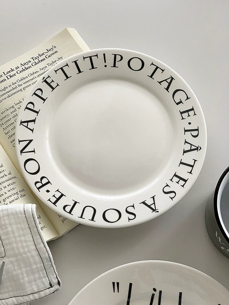 YASUKI Juniper Stylish Graffiti Ceramic Dish from YASUKI