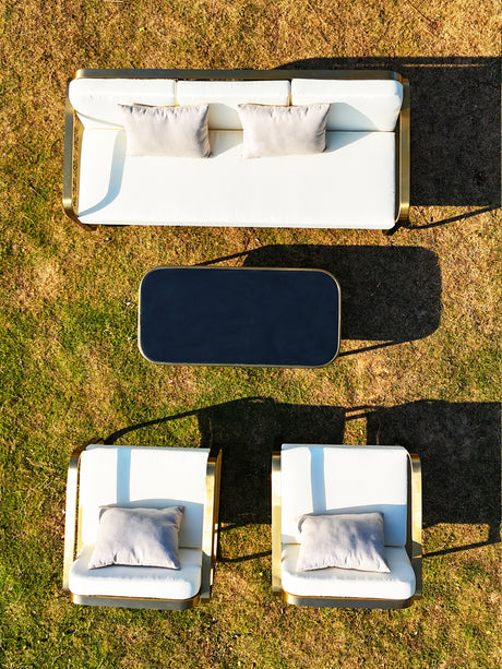 DIME GARDEN Marisol Modern Rainproof Outdoor Sofa Chair from DIME GARDEN