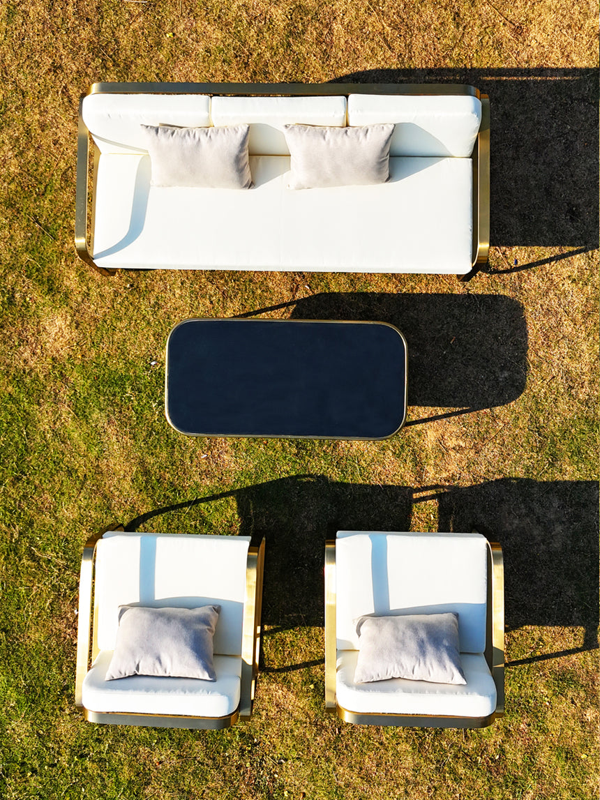 DIME GARDEN Marisol Modern Rainproof Outdoor Sofa Chair from DIME GARDEN