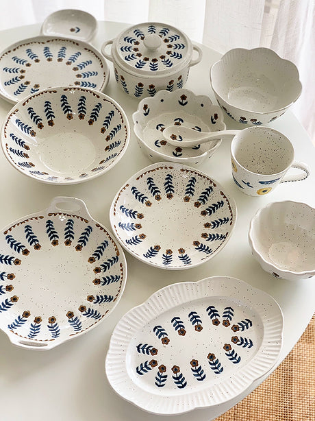 YASUKI Cedric Rustic Glaze Ceramic Bowl from YASUKI