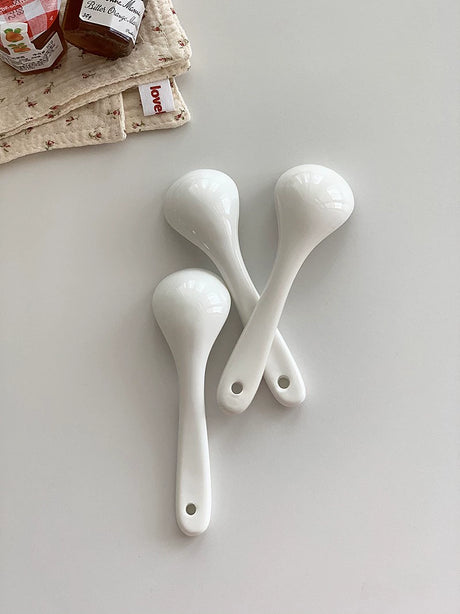YASUKI Makoto Adorable Cartoon Ceramics Soup Spoon from YASUKI