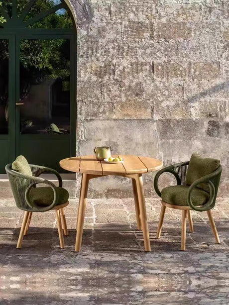 RATTAN SPACE Isolde Serenity Rain-Resistant Outdoor Dining Chair Set. from RATTAN SPACE