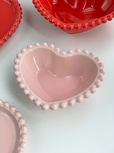 YASUKI Amara Elegant Pink Ceramic Dessert Bowl from YASUKI