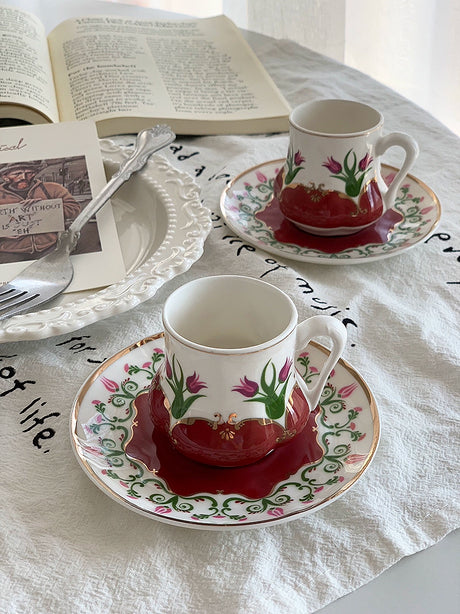 YASUKI Jonathan Vintage Chic Ceramic Tea Cup from YASUKI