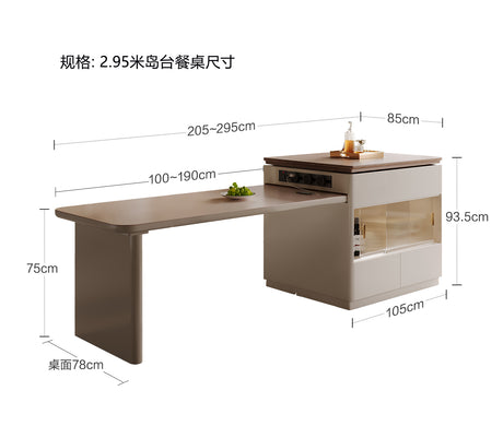 QUANMU Azura Versatile Modern Dining Table from QUANMU