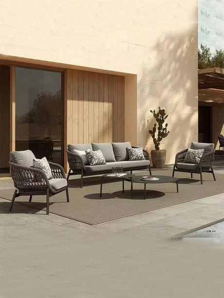RATTAN SPACE Araceli Premium Waterproof High Chair Coffee Table with Sun Protection from RATTAN SPACE