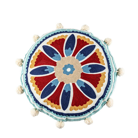 YOULI Amara Handmade Ethnic Round Pillow from YOULI