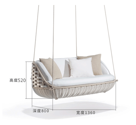 DIME GARDEN Elowen Cozy Stylish Hanging Basket Rocker from DIME GARDEN