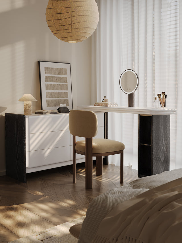 QUANMU Isadora Elegant Modern Multi-Function Dressing Table from QUANMU