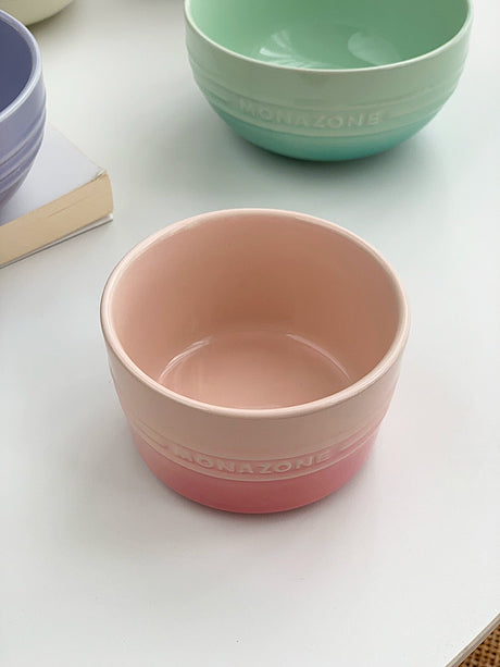YASUKI Jasper Elegant Gradient Glaze Dessert Dish from YASUKI