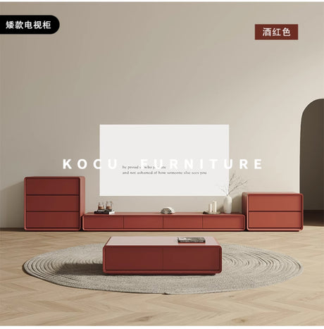 KOCU HOME Isolde Minimalist Customizable TV Cabinet Coffee Table Combination from KOCU HOME